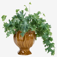 Madam Stoltz - Stoneware Flowerpot (Warm Yellow)