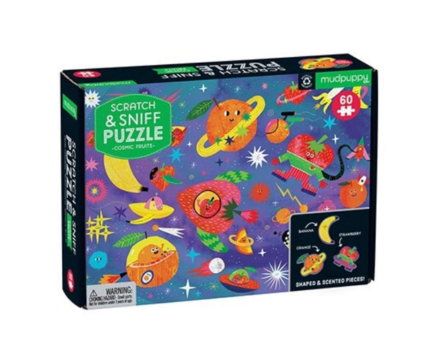 Mudpuppy - Scratch and Sniff Puzzle - Cosmic Fruits