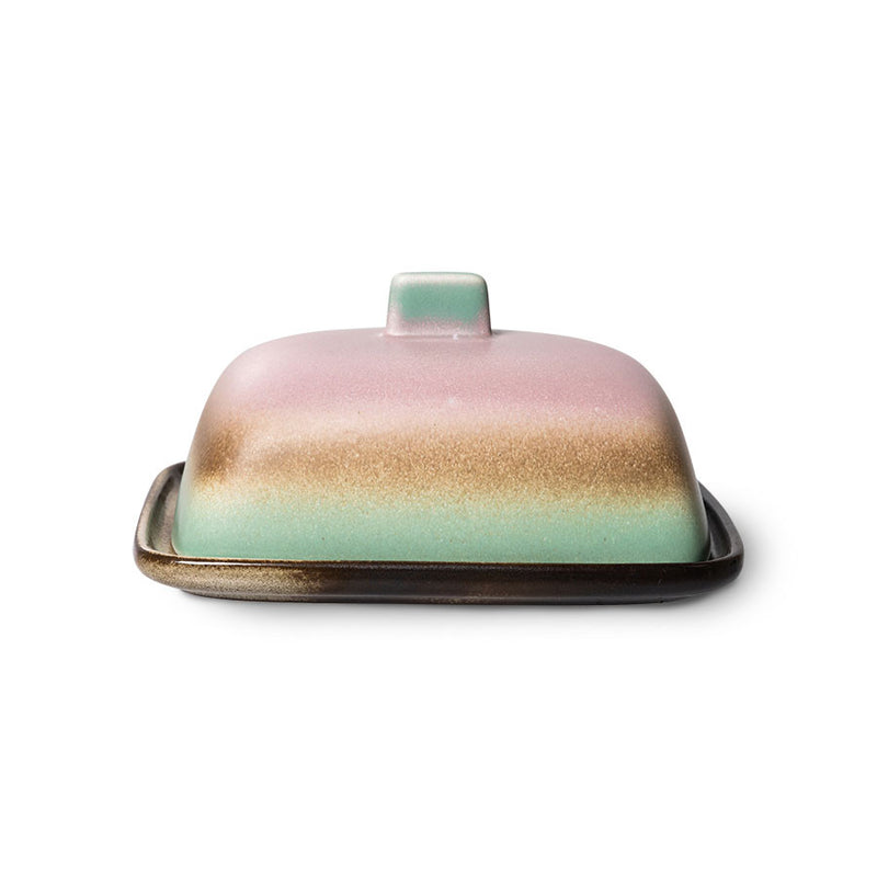 70s Ceramics - Butter Dish - Mercury