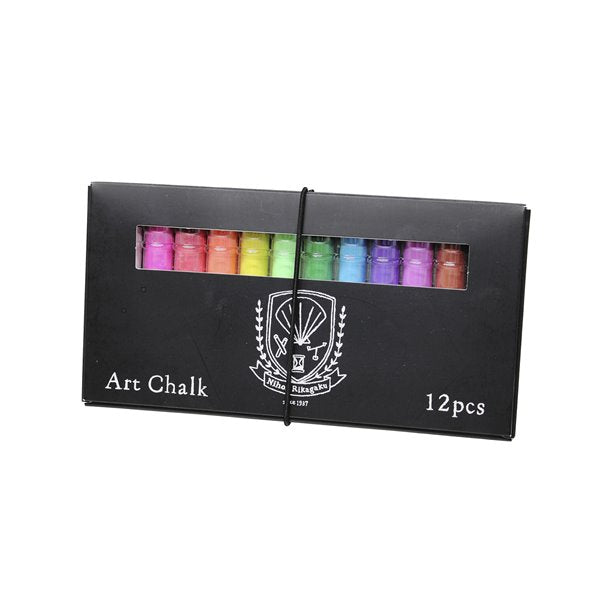 Rikagaku (Kitpas) - Dustless Art Chalk - 12 Colours