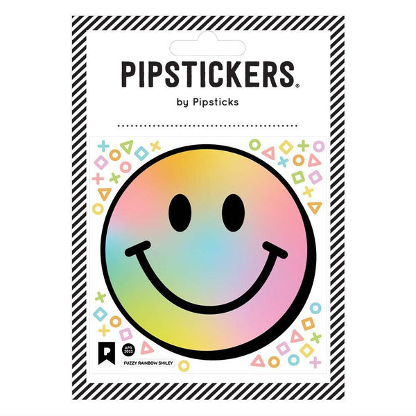 Pipsticks - Fuzzy Rainbow Smiley