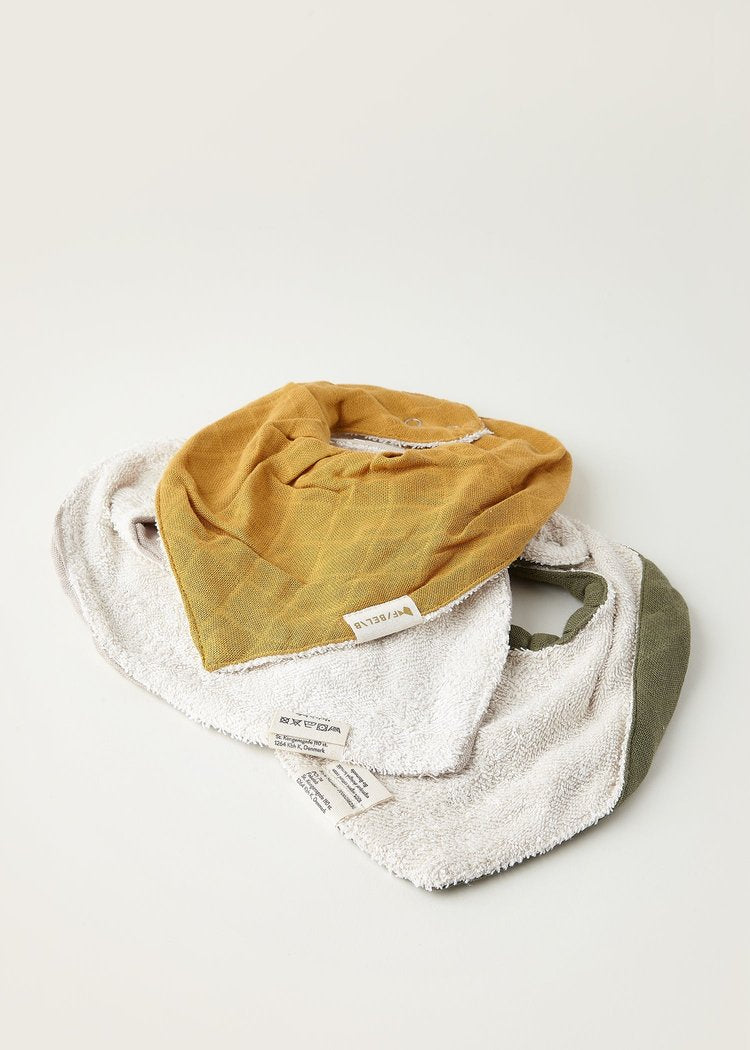 Fabelab - Bandana Bib - Olive Garden - 3 pack