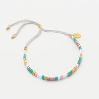 Pastel Tila Beads Slider Bracelet