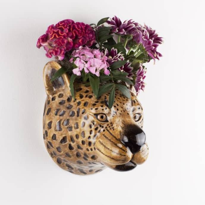 Leopard Wall Vase