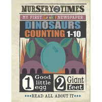 Crinkly Cloth Newspaper - Dinosaur Counting