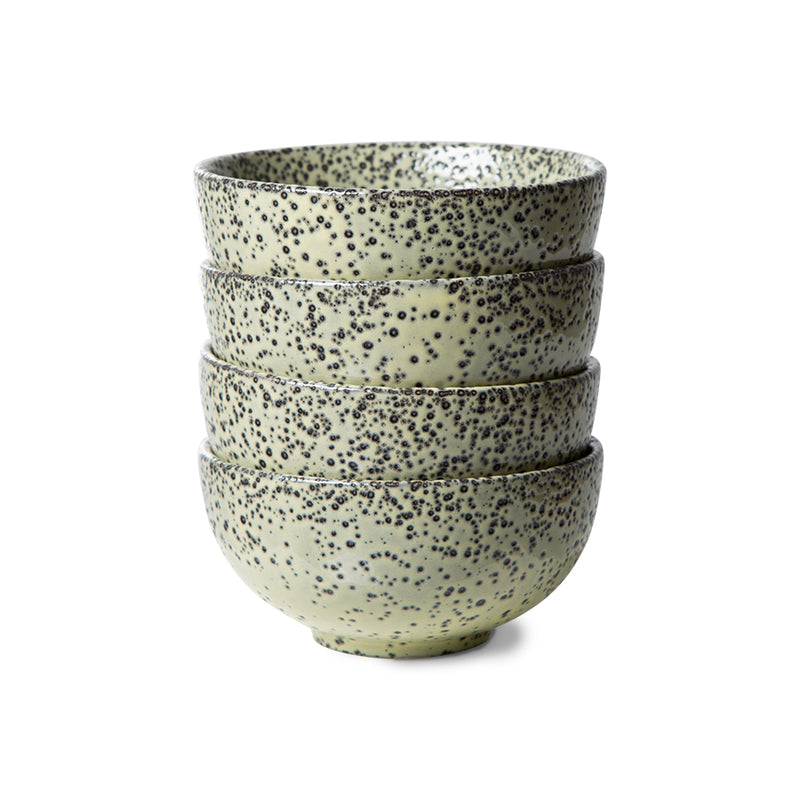 gradient Ceramics: Bowl green (set of 4)