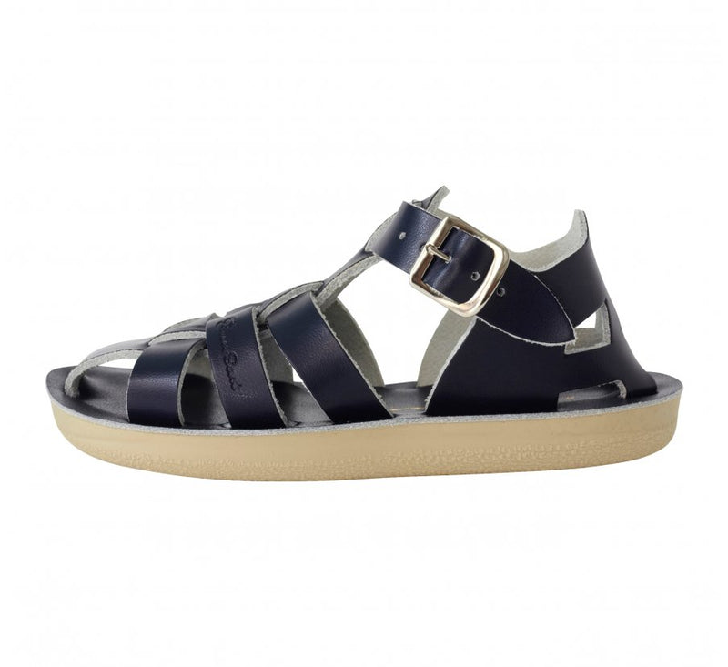 Salt-Water Sandals - Shark Youth Navy