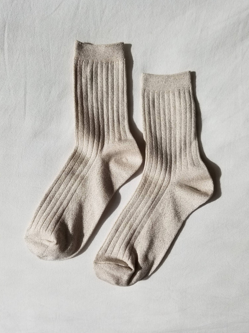 Her Socks - Ivory Gold