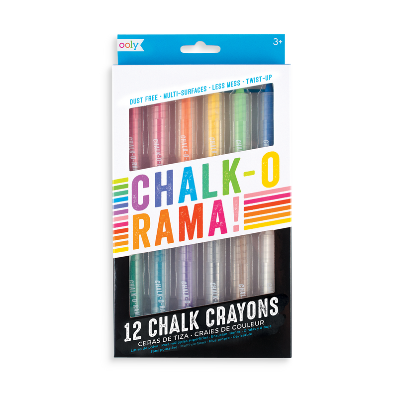 OOLY - Chalk-O-Rama Dustless Chalk - Set of 12