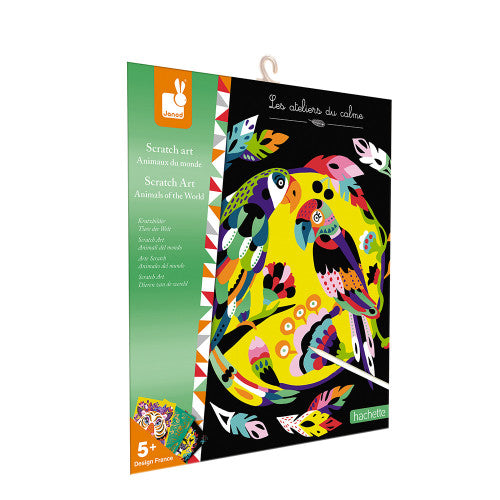 Janod - SCRATCH ART ANIMALS OF THE WORLD