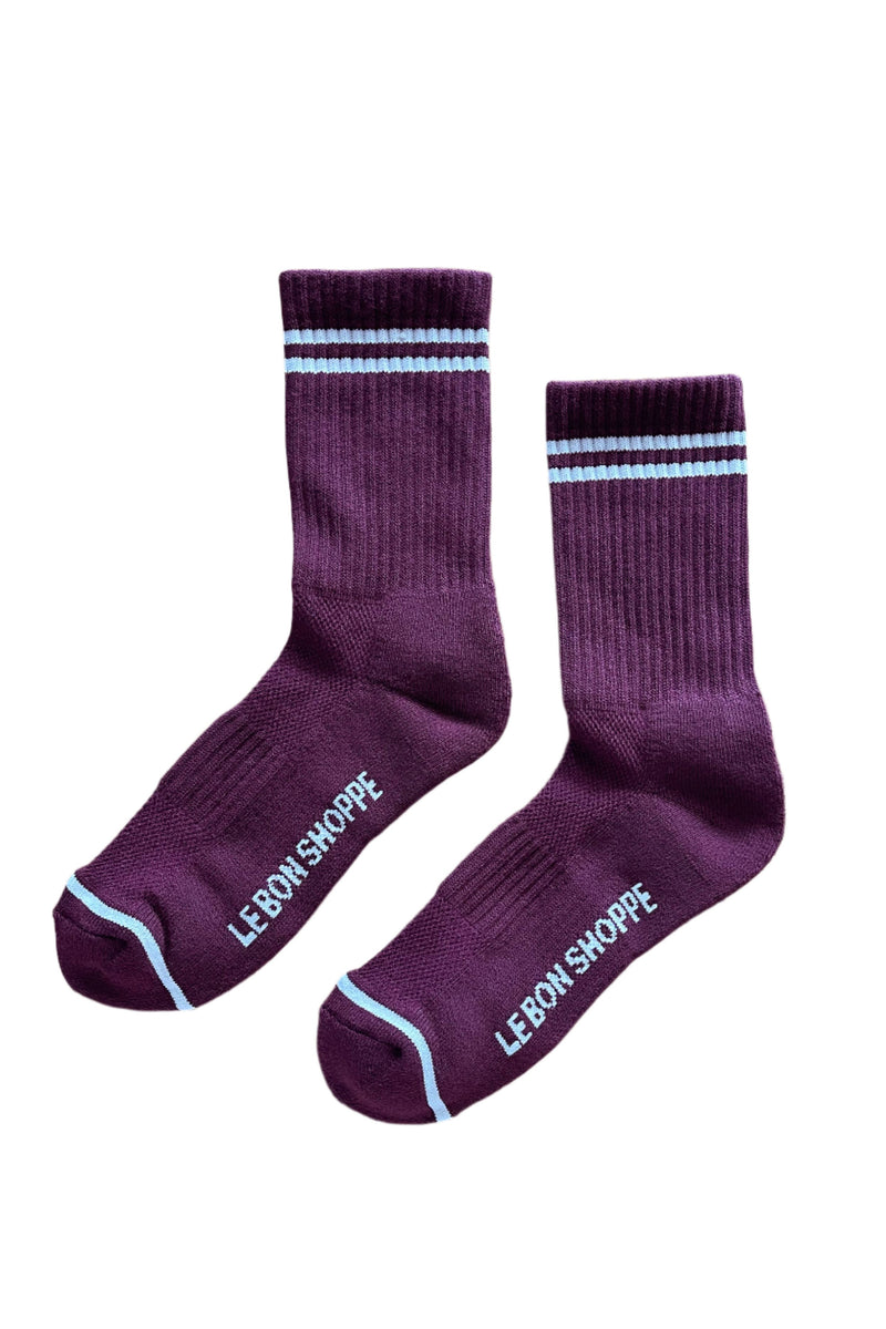 Boyfriend Socks - Maroon