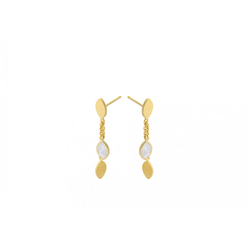 Flake Earrings - Gold Plated
