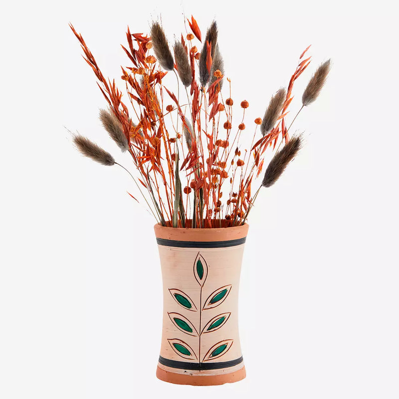 Madam Stoltz - Hand Painted Terracotta Vase