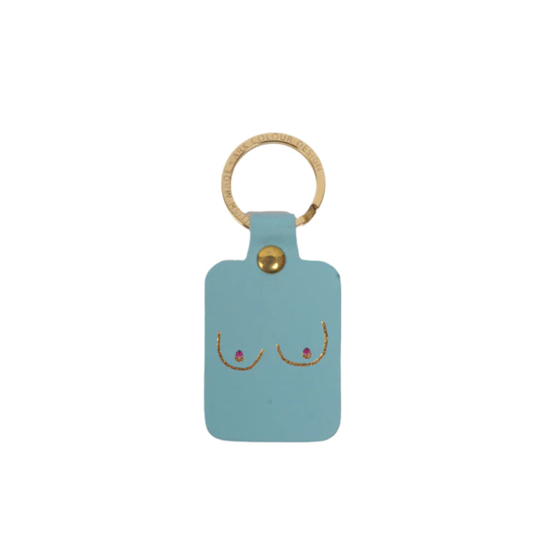 Boob Key Fob - Turquoise