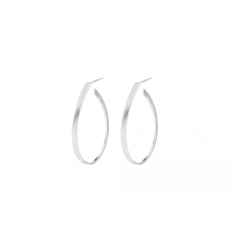 Oval Creoles - Silver