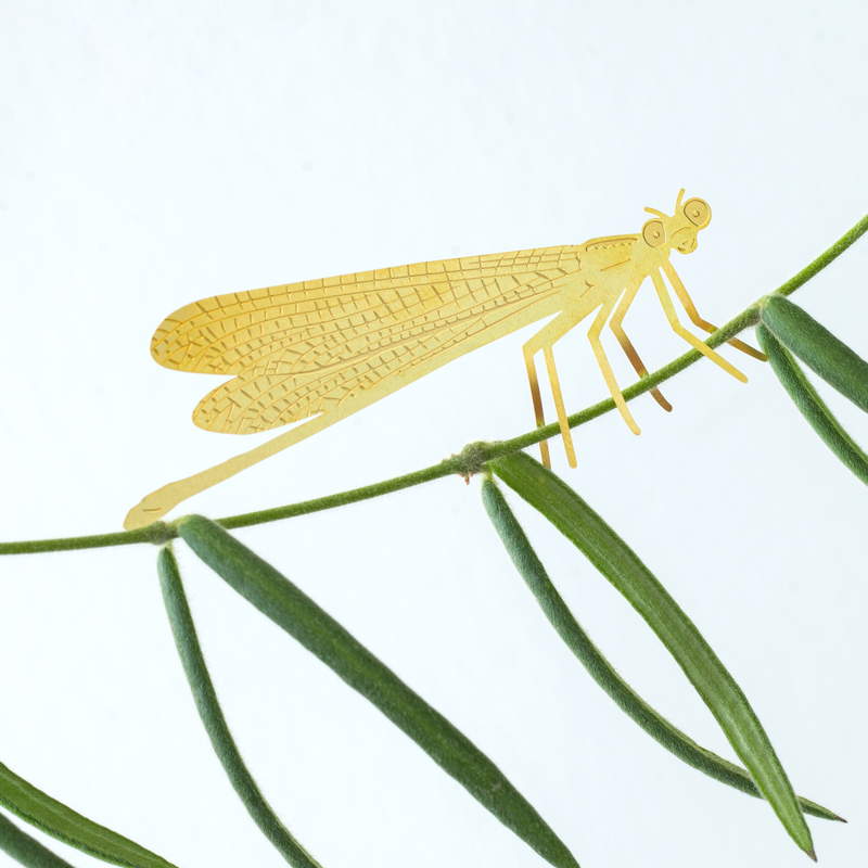 Plant Animal Houseplant Decoration - Damselfly
