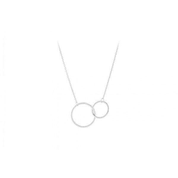 Double Twisted Necklace - Silver