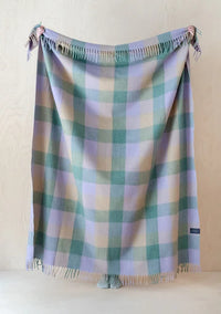 Recycled Wool Blanket- Thistle Meadow Check