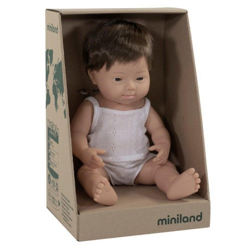 Miniland - Down Syndrome - Caucasian Boy - 38 cm