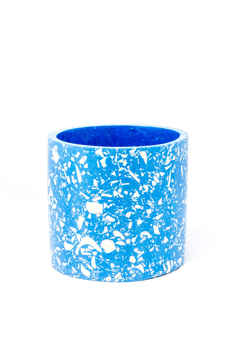 Salt Studios - Blue & White Terrazzo Plant Pot