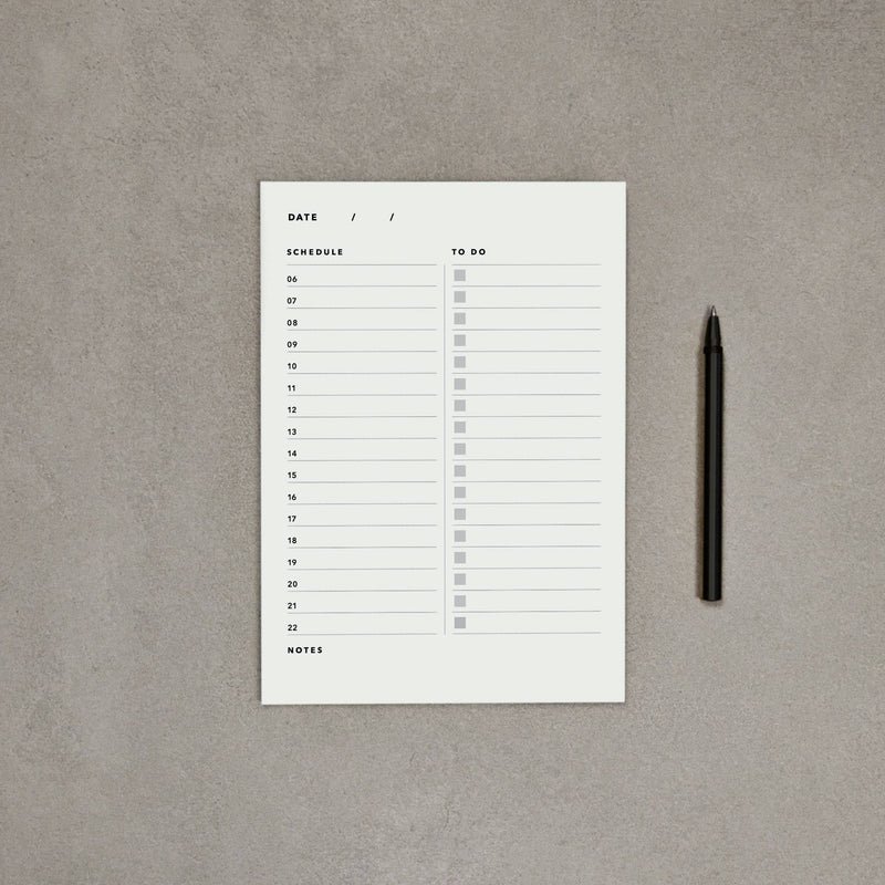 A5 Daily Planner Pad