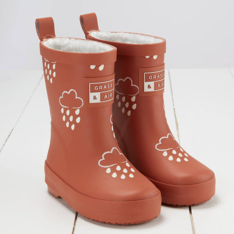 Grass & Air - Colour Changing Wellies - Burnt Orange