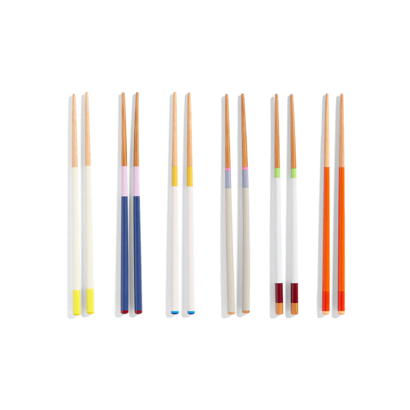 Colourful Chopsticks Set of 6