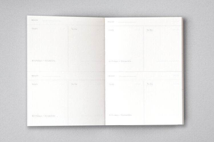 Limited Edition - A6 Pocket Layflat Weekly Planner - Enid print Brown/Blue