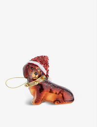 Vondels - Christmas Ornament Glass Little Dachshund