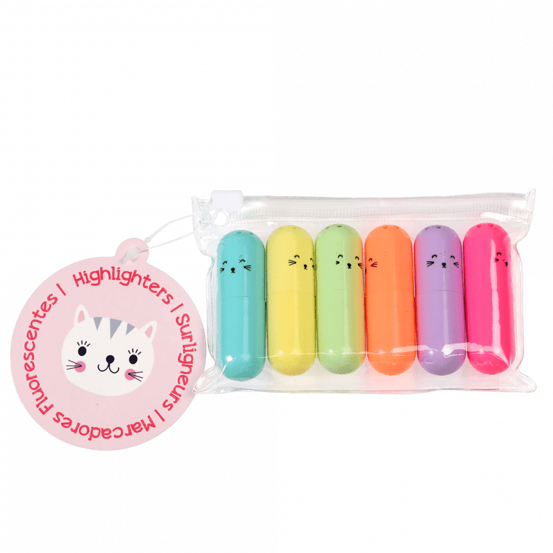 Cat Highlighters (pack of 6)