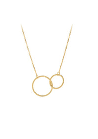 Double Twisted Necklace - Gold Plated
