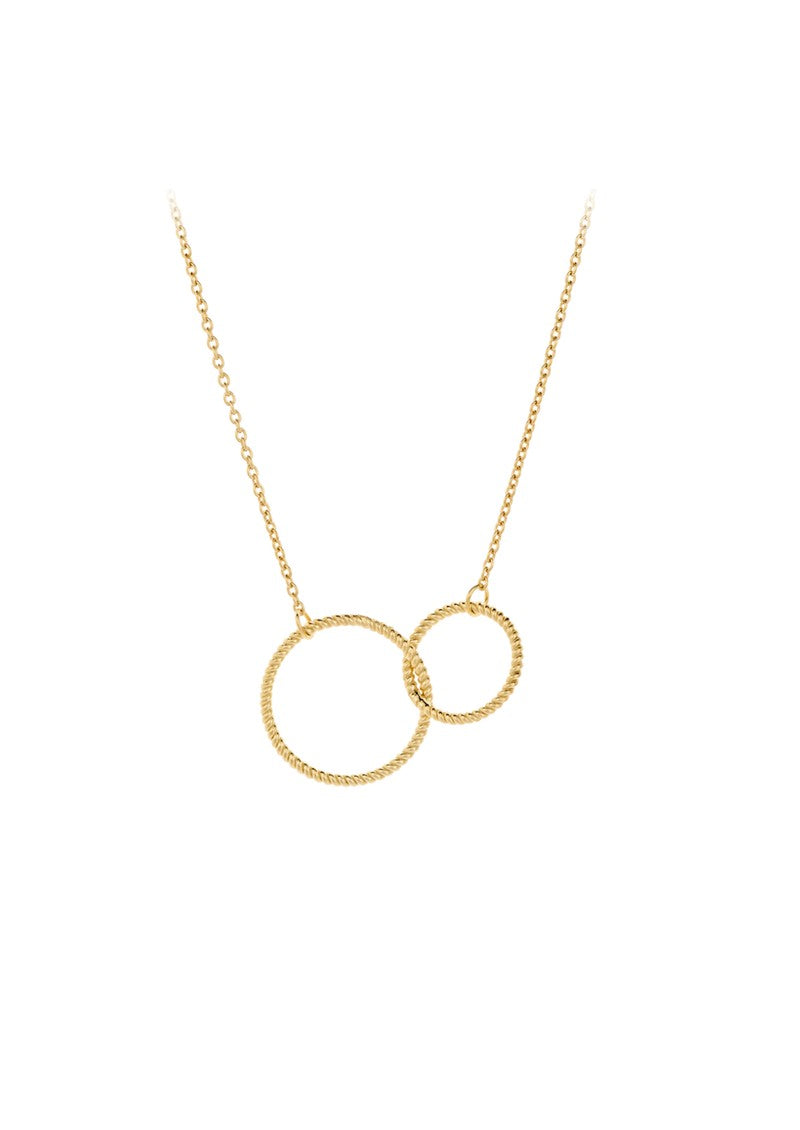 Double Twisted Necklace - Gold Plated