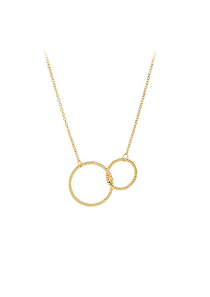 Double Twisted Necklace - Gold Plated