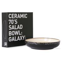 Ceramic 70s SALAD Bowl GALAXY