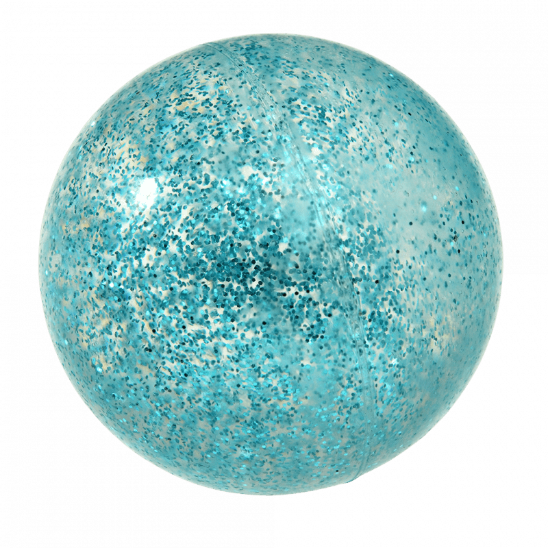 Blue Glitter Bouncy Ball