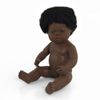 Miniland - Toddler Doll african girl 38CM