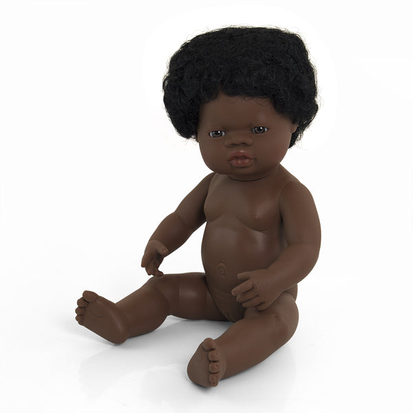 Miniland - Toddler Doll african girl 38CM