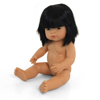 Miniland - Toddler Doll asian girl 38CM