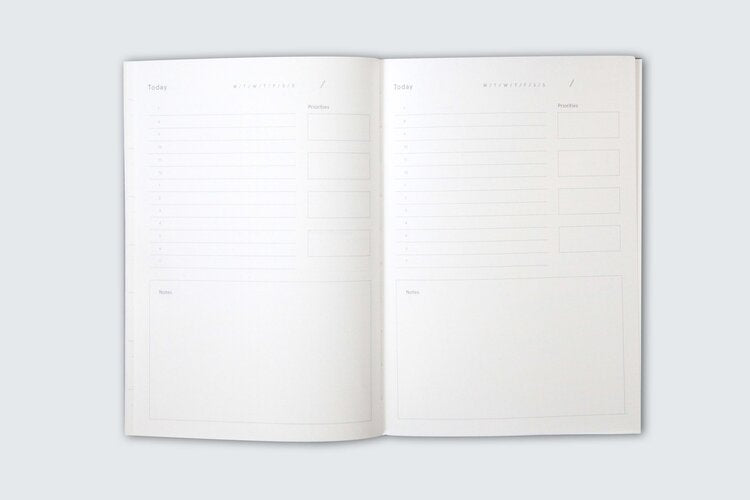 Limited Edition - A5 Layflat Daily Planner - Enid print in Brown/Blue