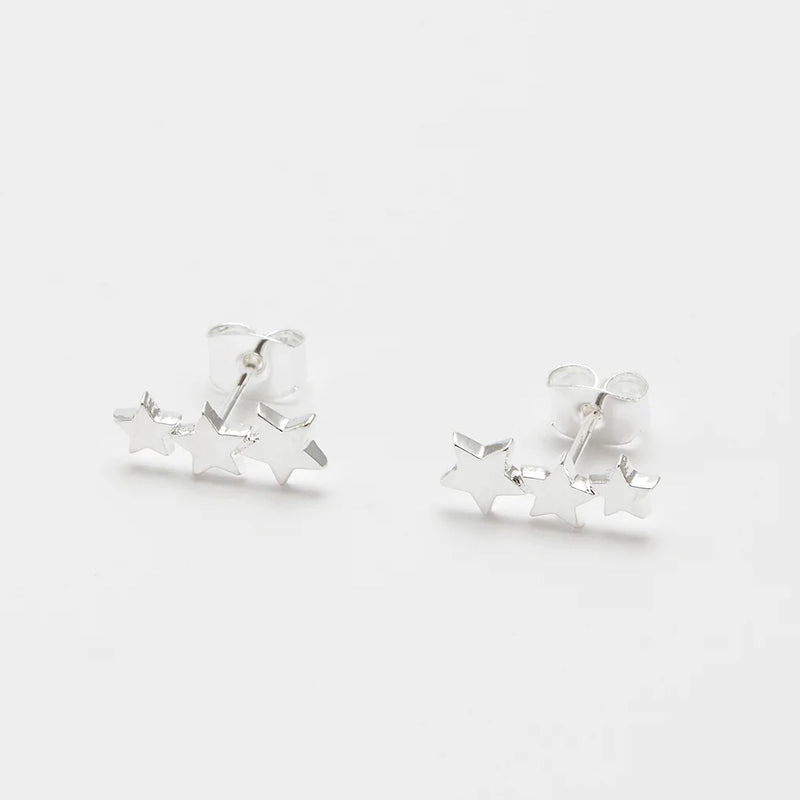 Trio Star Ear Studs
