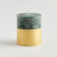 Winter Thyme, Gold Half Dipped Pillar