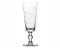Champagne Flutes with Fern Design - Set of 4