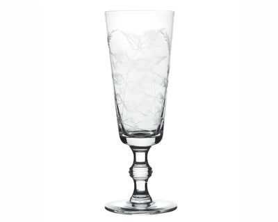 Champagne Flutes with Fern Design - Set of 4