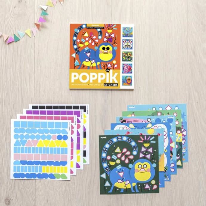Poppik - Sticker Cards - Animals