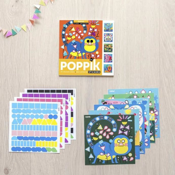 Poppik - Sticker Cards - Animals