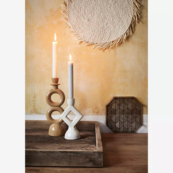 Stoneware Candle Holder