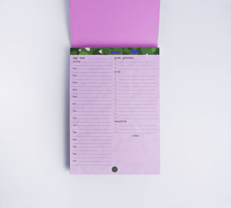 August Daily Planner Pad