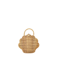 Rattan Shell Bag - Straw
