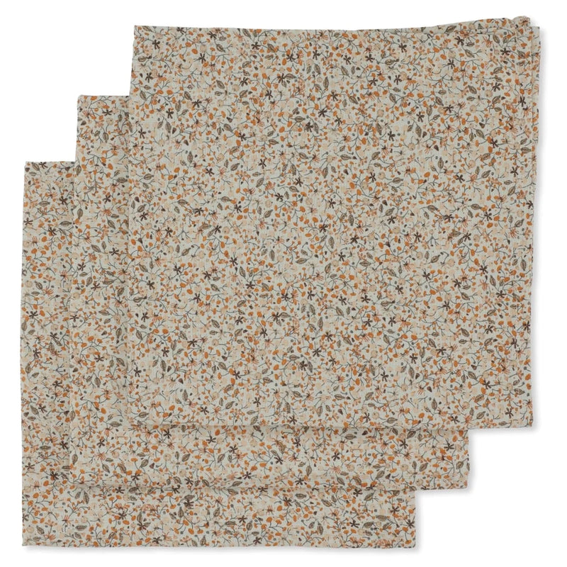 Konges Sløjd - Muslin Cloth - Flower Field - 3 Pack