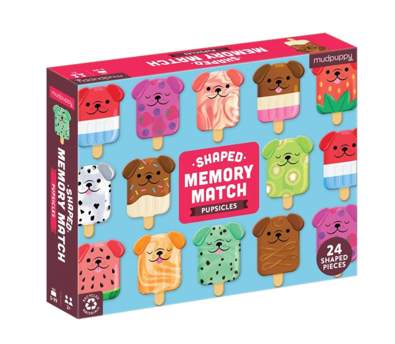 Mudpuppy - Shaped Memory Game - Pupsicles